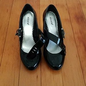 Mary Jane Nicole Black Shoes
